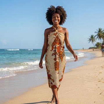 Sarong / pareo / pangi katoen - Strandkleding wikkelrok / om, Ophalen of Verzenden, Nieuw
