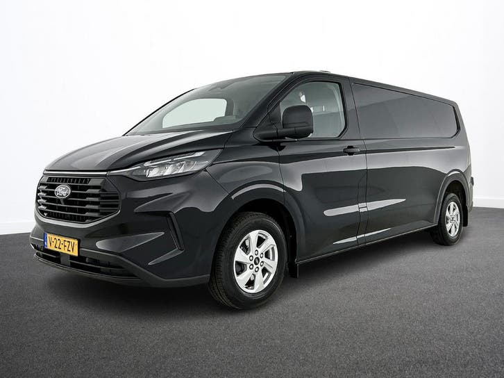 Ford Transit Custom 300 2.0 TDCI L2H1 Automaat Trend, Auto's, Bestelauto's, Lease, Automaat, Zwart, Financial lease, Stof, Diesel