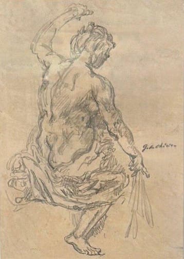 Giorgio De Chirico (1888-1978) - Figura Mitologica
