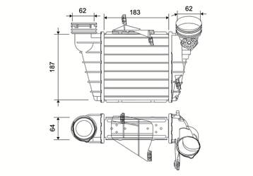 Interkoeler o.a: Seat, Skoda, Cordoba (6L2) - Fabia (6Y2), Ophalen of Verzenden, Nieuw, Skoda