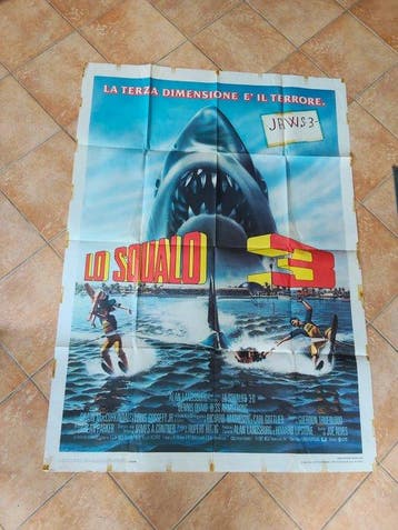 Jaws 3D - JAWS 3D - LO SQUALO 3 Prima Edizione Italiana 1983, Nieuw