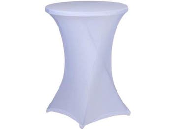 Alpina Tafelrok Statafel - Wit - Hoes voor statafel - Ø90cm, Verzenden, Nieuw
