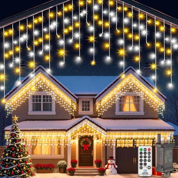 IJsregen Kerstverlichting 15m 420 LED | Retourdeal 54% Ko..., Ophalen of Verzenden, Zo goed als nieuw