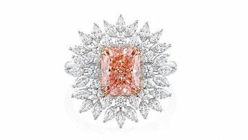 Zonder minimumprijs - Ring - 14 karaat Witgoud - 4.96ct. tw., Nieuw