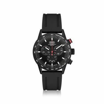 Audi sport chronograaf zwart, Ophalen of Verzenden, Nieuw