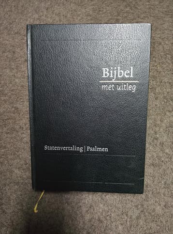 Bijbel met uitleg (grote editie zwart), Boeken, Verzenden, Zo goed als nieuw, Christendom | Katholiek