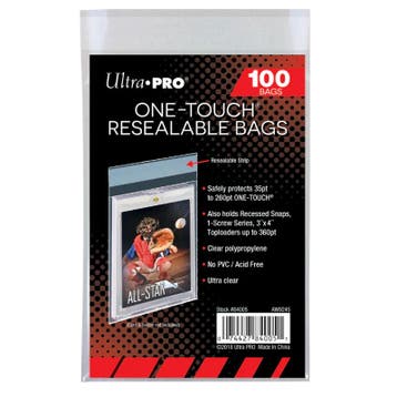 Ultra Pro One Touch Resealable Bags (100 stuks), Verzenden, Nieuw