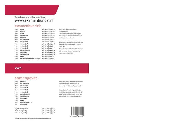 Examenbundel vwo Wiskunde B 20182019 9789006429176, Boeken, Techniek, Zo goed als nieuw, Verzenden