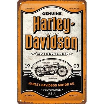 Wandbord Reclamebord Harley Davidson motor motoren schild, Verzenden, Nieuw, Motoren