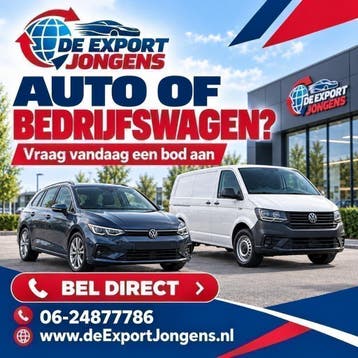 Bedrijfswagen verkopen? Wij kopen direct in, Kinderen en Baby's, Nieuw