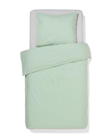 HEMA Dekbedovertrek 140x200/220cm hotel katoen percal, Huis en Inrichting, Slaapkamer | Beddengoed, Verzenden, Nieuw, Groen