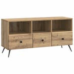 vidaXL TV-kast Artisanaal eiken 102 x 34,5 x 50 cm Bewerkt, Minder dan 50 cm, Verzenden, Nieuw, Minder dan 100 cm