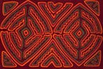 Borduren - Rood en Groen patroon - Kuna - Mola - Panama