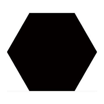 Hexagon Vloertegel Azulejo Monolo Negro 22.5x25.9 cm Mat, Ophalen of Verzenden, Nieuw