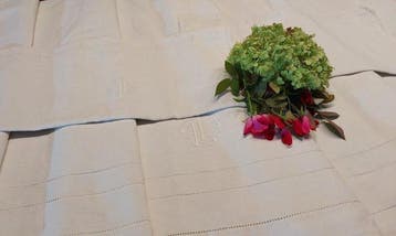 Laken (3) - 270 cm - 250 cm - Antieke uitzet, Antiek en Kunst