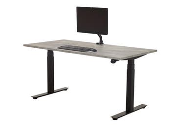 NPR Zit sta bureau YOUP zwart-Betongrijs 120x80, Ophalen of Verzenden, Nieuw in verpakking