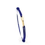 Forever knots® Handgemaakte Blauwe Satijn armband met Gou.., Ophalen of Verzenden, Zo goed als nieuw, Overige kleuren, Goud