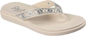 Skechers MEDITATION LUXE - SUNNY GLOW Dames Slippers - Wit 3, Kleding | Dames, Verzenden, Nieuw, Wit