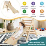 Trendmix 3 in 1 Houten Driehoek Klimrek Met Glijbaan -, Kinderen en Baby's, Ophalen of Verzenden, Nieuw