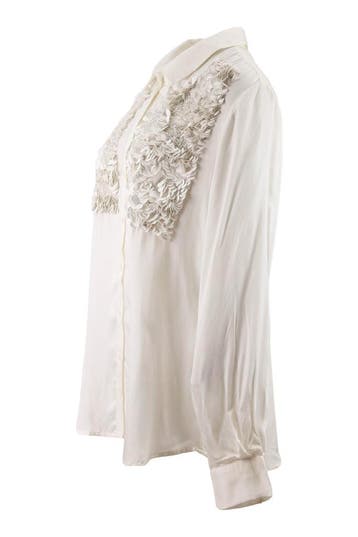 Bruuns Bazaar Blouse in maat 42 Wit, Bruuns Bazaar, Verzenden, Gedragen, Wit