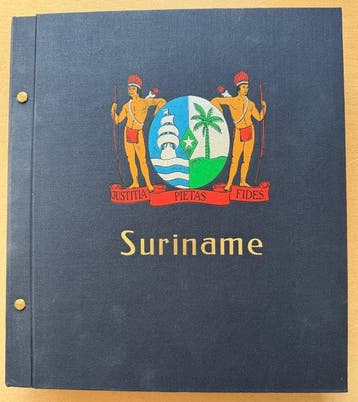 Suriname 1960/1990 - Partij in een Davo Album, Gestempeld