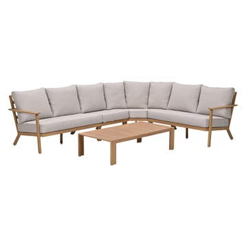 Garden Impressions Ariane loungeset 5-delig - light teak, Verzenden, Nieuw