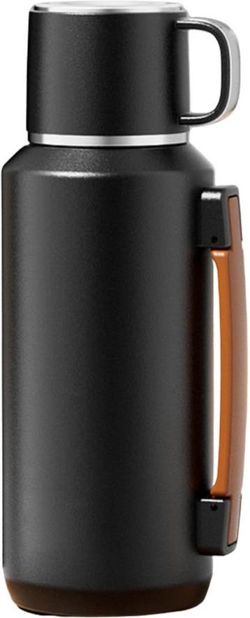 Thermosfles Zwart - Grote capaciteit - 1.5 liter -, Antiek en Kunst, Verzenden