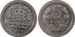 Koningin Wilhelmina 5 cent 1909 MS66 PCGS gecertificeerd, Verzenden, Koningin Wilhelmina, 5 cent, Losse munt