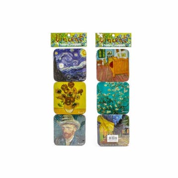 6 stuks onderzetters van Gogh, Ophalen of Verzenden, Nieuw