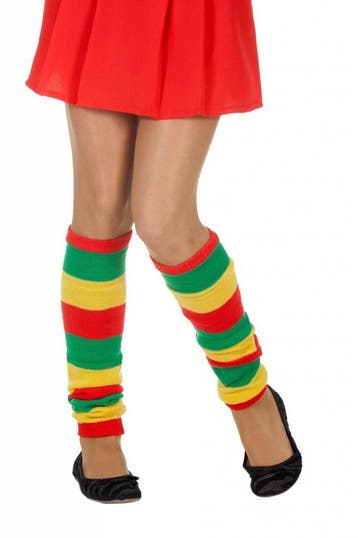 Beenwarmers rood/geel/groen, Kleding | Dames, Carnavalskleding en Feestkleding, Ophalen of Verzenden, Nieuw