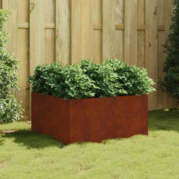 vidaXL Plantenbak 80x80x40 cm cortenstaal, Verzenden, Nieuw, Metaal, 60 tot 100 cm