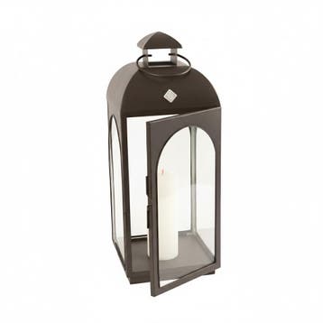 Set van 2 Capri Windlicht Antraciet Medium Decoratie, Verzenden, Nieuw