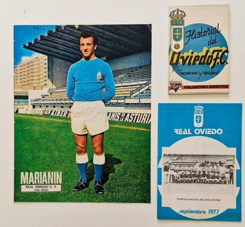 Varios - Lote artículos memorabilia del Real Oviedo - 1940, Nieuw