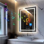 Slimme LED Badkamerspiegel – Bluetooth, Tijd, Temp en Dimbaa, Verzenden, Nieuw