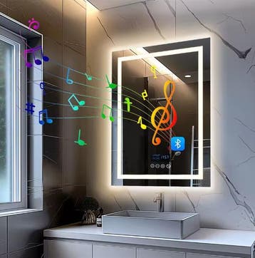 Slimme LED Badkamerspiegel – Bluetooth, Tijd, Temp en Dimbaa, Verzenden, Nieuw