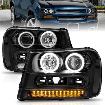 ANZO 2002-2009 Chevrolet Trailblazer Projector Headlights w/, Ophalen of Verzenden, Nieuw