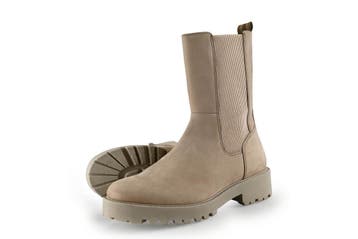 Manfield Chelsea boots in maat 38 Beige, Verzenden, Beige, Overige typen, Zo goed als nieuw