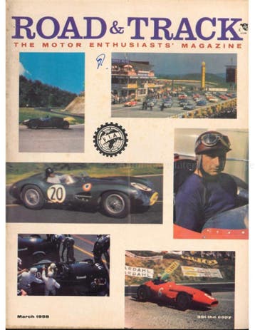 1958 ROAD AND TRACK MAGAZINE MAART ENGELS, Nieuw, Author