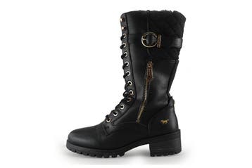 Mustang Laarzen in maat 36 Zwart, Kleding | Dames, Schoenen, Hoge laarzen, Verzenden, Zwart, Zo goed als nieuw