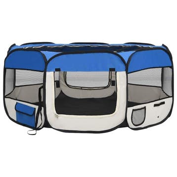 Puppyren staal/polyester | Tweedekansje | OP=OP, Dieren en Toebehoren, Hondenkennel, 110 cm of meer, Minder dan 65 cm, Ophalen of Verzenden
