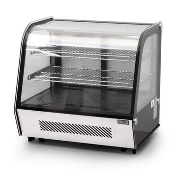 HCB Luxe koelvitrine - 120 liter - 230V - RVS, Verzenden, Nieuw in verpakking, Koelen en Vriezen