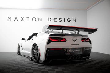 Maxton Carbon Spoiler met LED Chevrolet Corvette Stingray /, Verzenden
