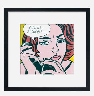 Roy Lichtenstein - “Ohhh...Alright..., 1964”. Copyright The