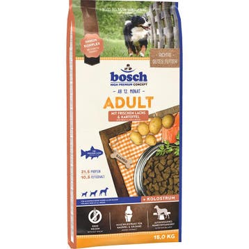 Bosch Adult Zalm & Aardappel Hond 15 kg (Hondenvoer), Verzenden, Hond