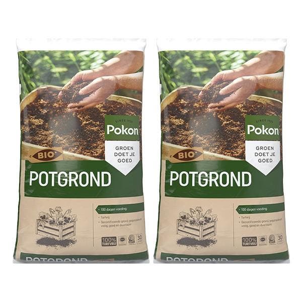 Turfvrije potgrond | Pokon | 60 liter (Bio-label), Tuin en Terras, Aarde en Mest, Verzenden