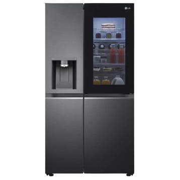 LG GSXV90MCAE Amerikaanse Koelkast Side By Side 635L Zwart, Witgoed en Apparatuur, 200 liter of meer, 60 cm of meer, Refurbished