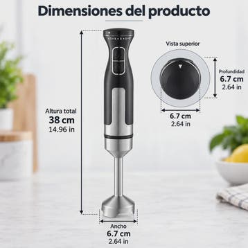 Krachtige 1000W Handmixer met 15 Snelheden, Turbo & RVS Stee, Verzenden, Nieuw
