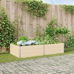 vidaXL Plantenbak Ivoor 195 x 100 x 45 cm Gegalvaniseerd, Tuin en Terras, 100 cm of meer, Verzenden, Nieuw, Metaal