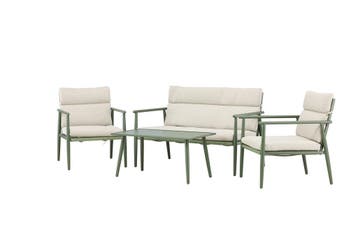Stoel-bank-tafel-loungeset-mees-groen/beige-the-outsider, Verzenden, Nieuw