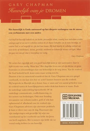Huwelijk van je dromen / Telos 9789063534967 Gary Chapman, Boeken, Verzenden, Gelezen, Gary Chapman